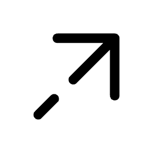 Arrow Right Up Icon from Solar Broken Set