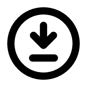 Arrow To Bottom Circle Icon from Rounded Line - Streamline Material Free Set