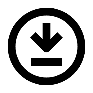 Arrow To Bottom Circle Icon from Outlined Line - Streamline Material Free Set