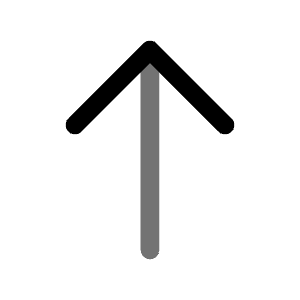 Arrow Up Icon from Solar Line Duotone Set