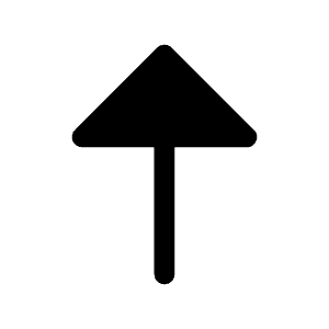 Arrow Up Icon from Solar Bold Set