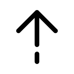 Arrow Up Icon from Solar Broken Set
