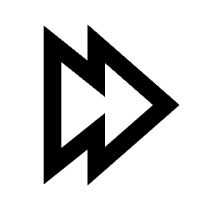 Chevron Double Right Icon from Sharp Line - Streamline Material Free Set