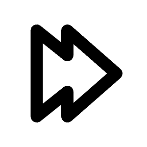 Chevron Double Right Icon from Rounded Line - Streamline Material Free Set