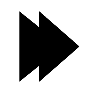 Chevron Double Right Fill Icon from Sharp Fill - Material Pro Free Set