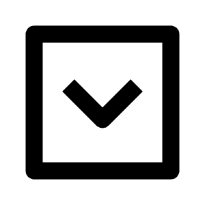 Chevron Down Square Icon from Outlined Line - Streamline Material Free Set