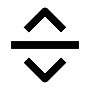 Chevron Move Vertical Icon from Outlined Line - Streamline Material Free Set