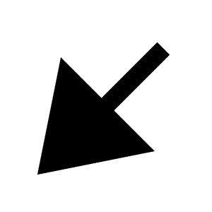 Diagonal Triangle Arrow Bottom Left Fill Icon from Sharp Fill - Material Pro Free Set