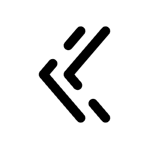 Double Alt Arrow Left Icon from Solar Broken Set