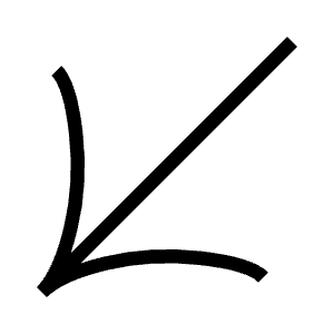 Down Left 2 Short Arrow Icon from Guidance – Free Set