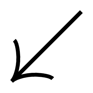 Down Left Arrow Icon from Guidance – Free Set