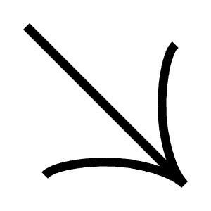 Down Right 2 Short Arrow Icon from Guidance – Free Set