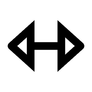 Expand Horizontal Triangle Arrow Icon from Outlined Line - Material Pro Free Set