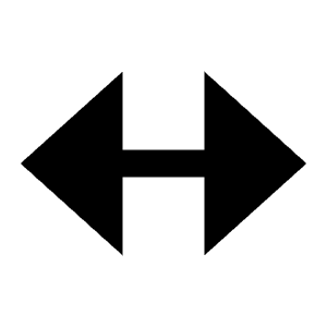 Expand Horizontal Triangle Arrow Fill Icon from Sharp Fill - Material Pro Free Set