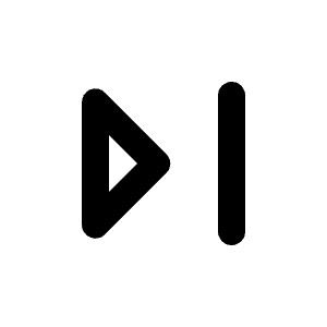 Last Page Alt Icon from Rounded Line - Material Pro Free Set