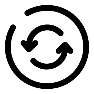 Refresh Circle Icon from Solar Broken Set