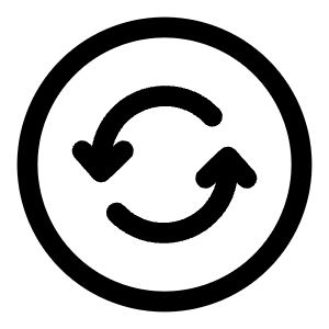 Refresh Circle Icon from Solar Linear Set