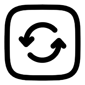 Refresh Square Icon from Solar Linear Set