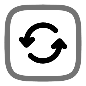 Refresh Square Icon from Solar Line Duotone Set