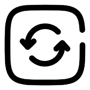 Refresh Square Icon from Solar Broken Set