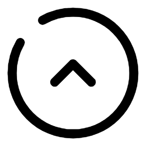 Round Alt Arrow Up Icon from Solar Broken Set