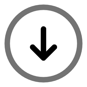 Round Arrow Down Icon from Solar Line Duotone Set