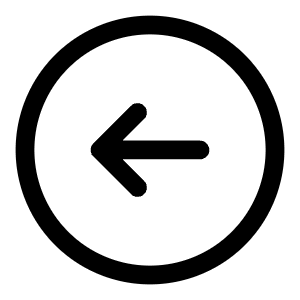 Round Arrow Left Icon from Solar Linear Set