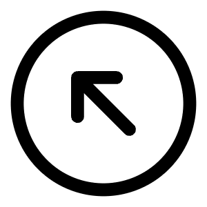 Round Arrow Left Up Icon from Solar Linear Set