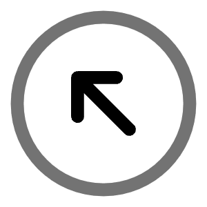 Round Arrow Left Up Icon from Solar Line Duotone Set