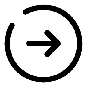 Round Arrow Right Icon from Solar Broken Set