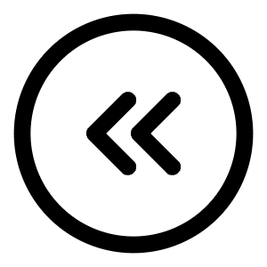 Round Double Alt Arrow Left Icon from Solar Linear Set
