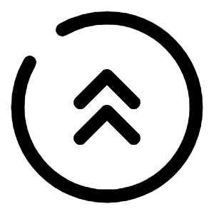 Round Double Alt Arrow Up Icon from Solar Broken Set