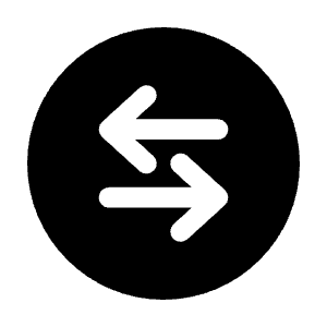 Round Sort Horizontal Icon from Solar Bold Set