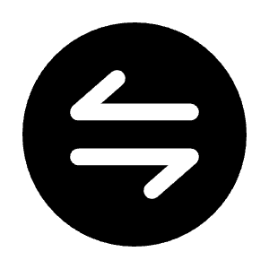 Round Transfer Horizontal Icon from Solar Bold Set