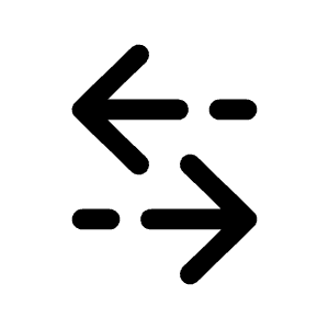 Sort Horizontal Icon from Solar Broken Set