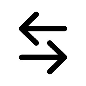 Sort Horizontal Icon from Solar Linear Set