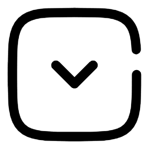 Square Alt  Arrow Down Icon from Solar Broken Set