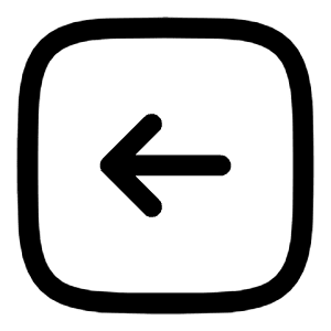 Square Arrow Left Icon from Solar Linear Set