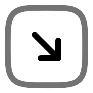 Square Arrow Right Down Icon from Solar Line Duotone Set