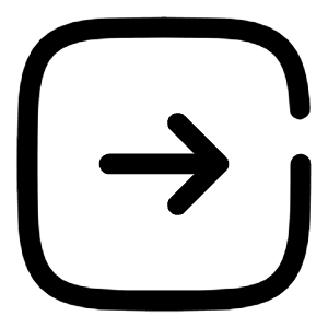 Square Arrow Right Icon from Solar Broken Set