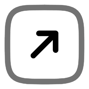 Square Arrow Right Up Icon from Solar Line Duotone Set