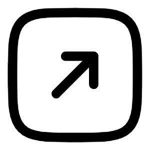 Square Arrow Right Up Icon from Solar Linear Set