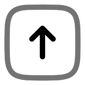 Square Arrow Up Icon from Solar Line Duotone Set