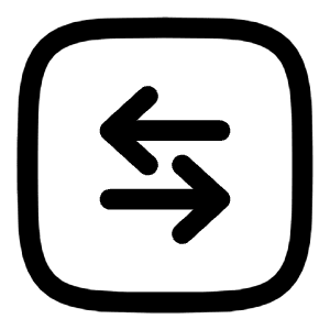 Square Sort Horizontal Icon from Solar Linear Set