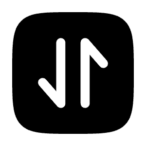 Square Transfer Vertical Icon from Solar Bold Set