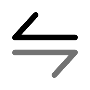 Transfer Horizontal Icon from Solar Line Duotone Set