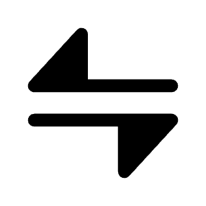 Transfer Horizontal Icon from Solar Bold Set