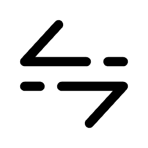Transfer Horizontal Icon from Solar Broken Set
