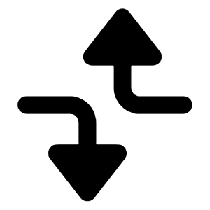 Triangle Arrow Dodge Alt Fill Icon from Rounded Fill - Streamline Material Free Set