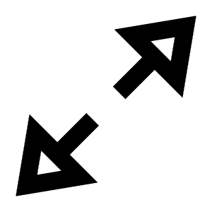 Triangle Arrow Expand Icon from Sharp Line - Streamline Material Free Set